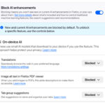 “AI 공해, 이제 그만!” 파이어폭스, 모든 AI 기능 ‘완전 차단’ 버튼 만든다