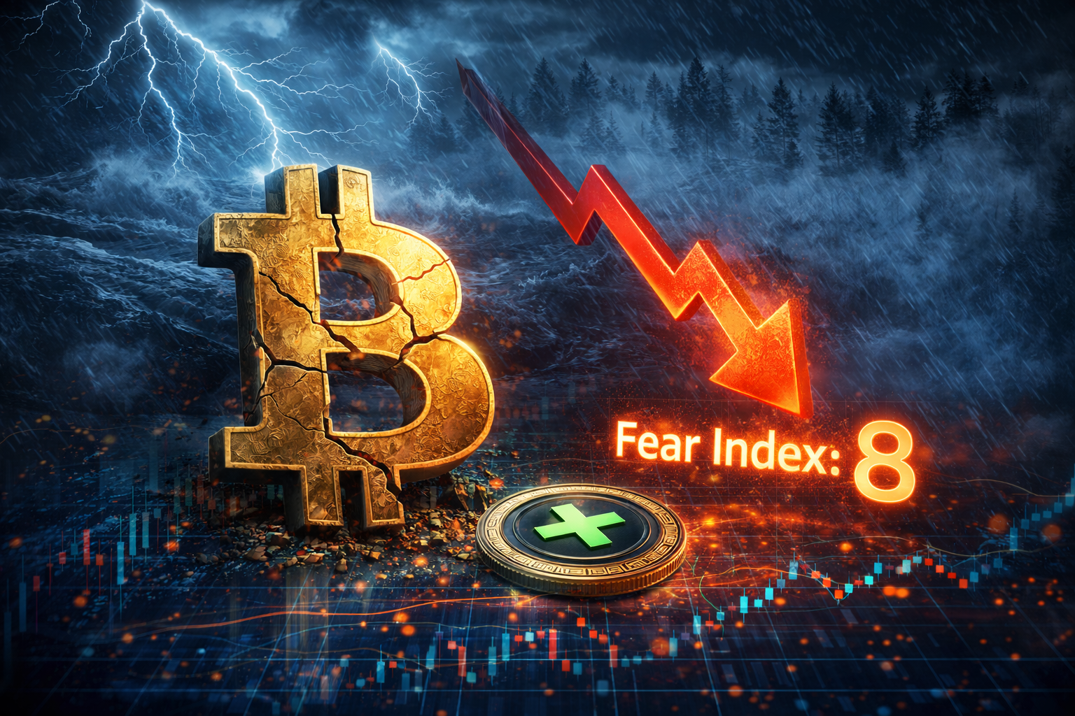 비트코인 6만 7천 달러 붕괴 위기? ‘공포 지수 8’ 기록, 지금이 기회인가 위기인가
