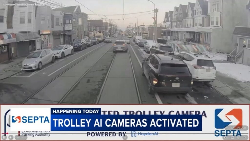 필라델피아 SEPTA 트롤리, AI 카메라로 불법 주정차 정밀 타격: 4월 1일 본격 단속 시작