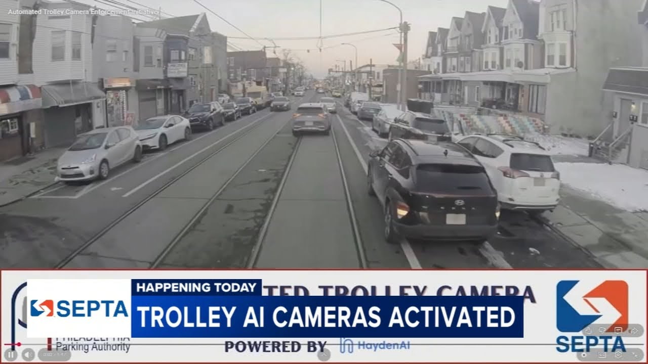 필라델피아 SEPTA 트롤리, AI 카메라로 불법 주정차 정밀 타격: 4월 1일 본격 단속 시작