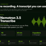 [업데이트] NVIDIA Nemotron 3.5 Transcribe 공개…40개 언어 음성을 글로