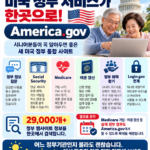 미국 정부 서비스 통합 사이트 America.gov 한글 안내 이미지